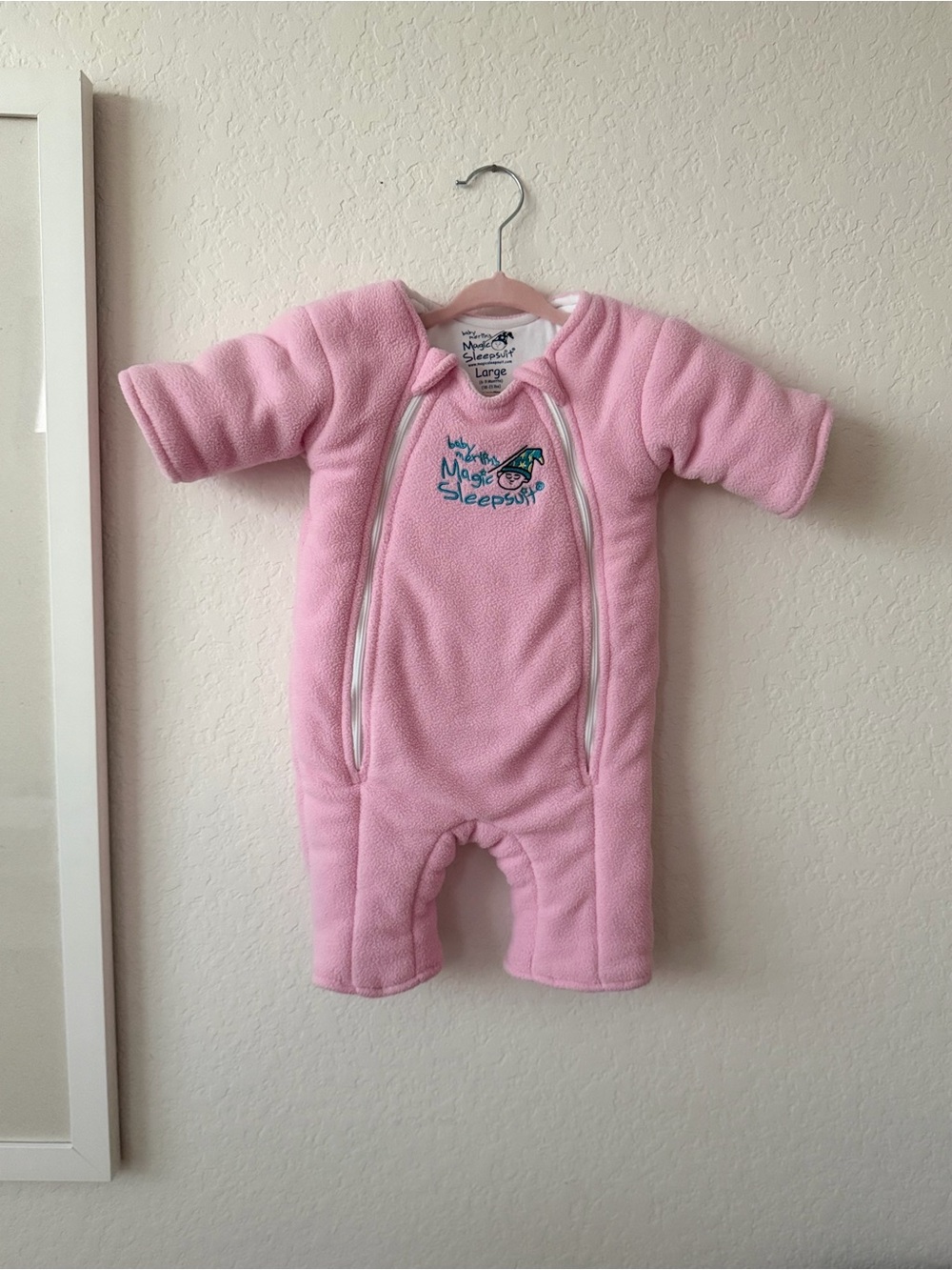 Magic Sleeper Pink Fleece Kids One-Piece Romper